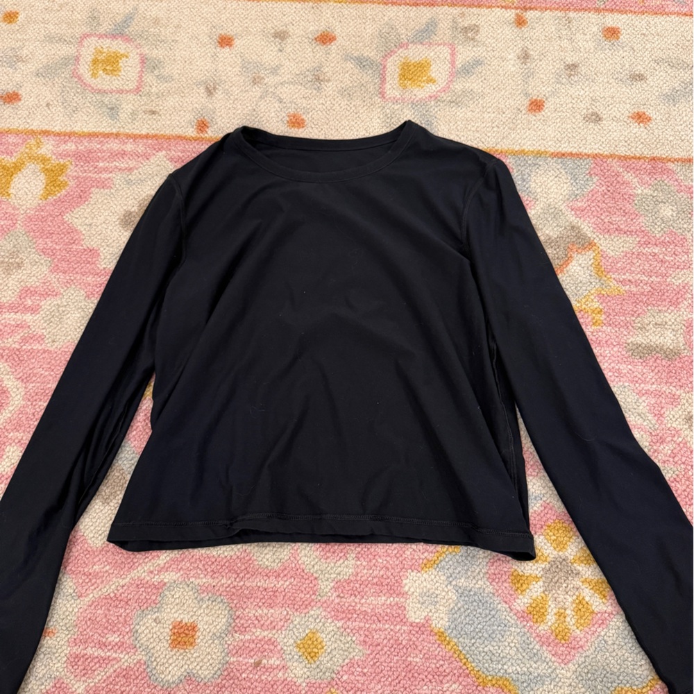 CRZ YOGA black long sleeve workout top